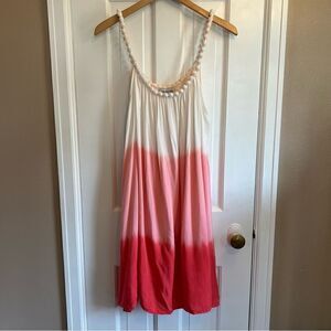 Just from bali pink top/coverup
